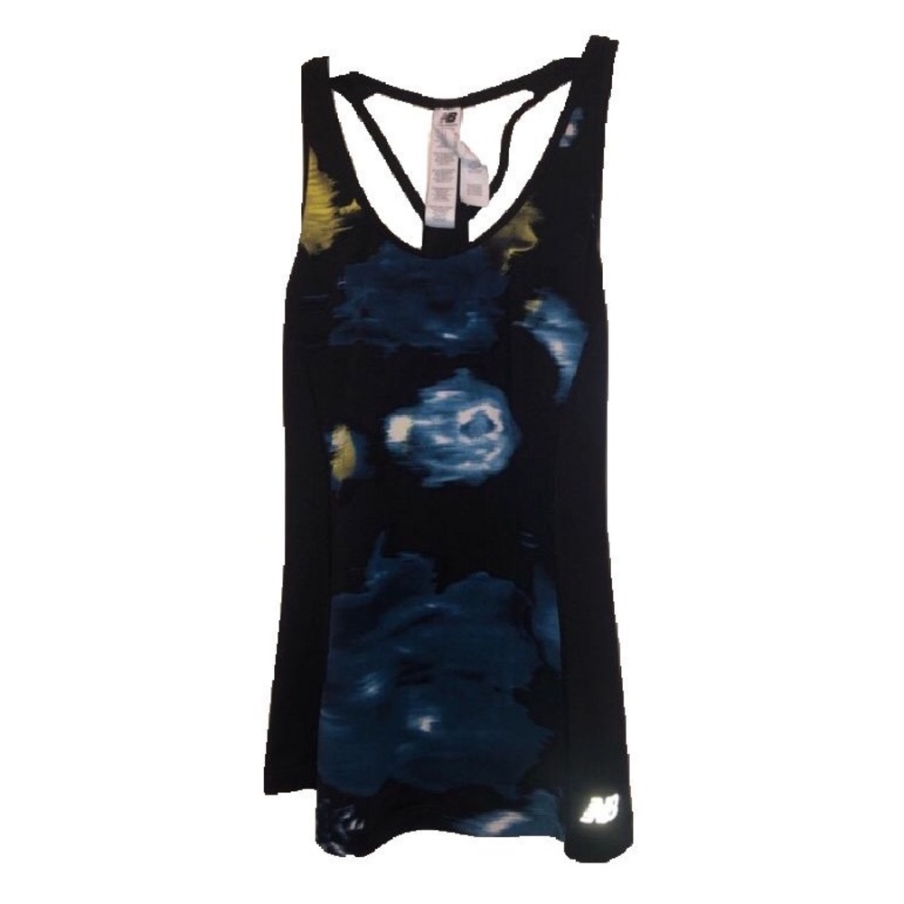 New Balance Black Floral Tank Top